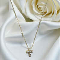 Златно колие с кръстче от 18К злато и диаманти I Gioielli del Sole