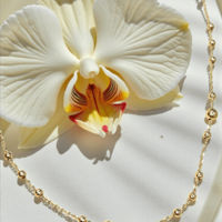 Златно колие със сфери