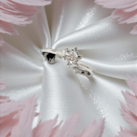 Дамски пръстен от бяло злато и диамант I Gioielli del Sole