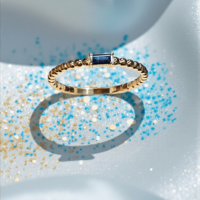 Златен пръстен със сапфир LUSI Gioielli