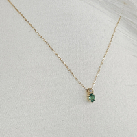 Златно колие с Диамант и Изумруд I Gioielli del Sole