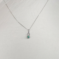 Златно колие с диаманти и изумруд I Gioielli del Sole