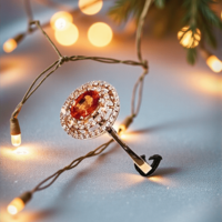 Златен пръстен с природен сапфир и диаманти I GIOIELLI DEL SOLE