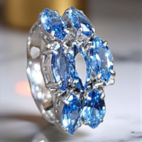 Златен пръстен с екзотичен Кварц