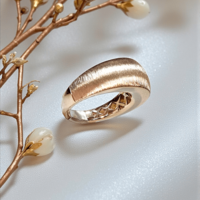 Златен пръстен от розово злато