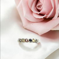 Златен пръстен Сапфирена Дъга