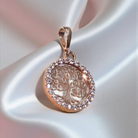 Златна висулка от розово злато 