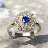 Златен пръстен „Blue Majesty“