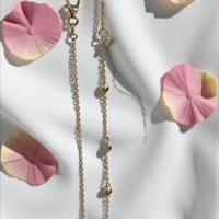 Златно колие сциркони