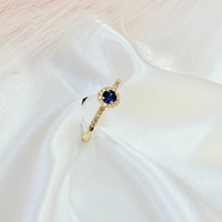 Златен пръстен със Сапфир и Диаманти I Gioielli del Sole