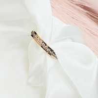 Пръстен тип халка с цирконий Модерна Елегантност