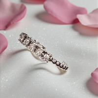 Златен пръстен от бяло злато 18К с диаманти, I Gioielli del Sole