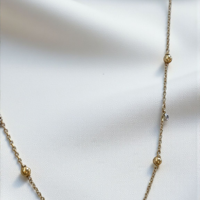 Златно колие сциркони