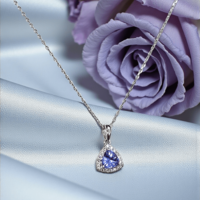 Златно  колие от 18К злато, танзанит и диаманти I Gioielli del Sole