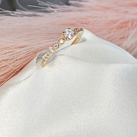 Златен пръстен от розово злато Tиха Елегантност