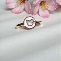 Златен пръстен с брилянтче Lusy