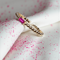 Златен пръстен с Рубинче Lusy