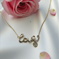 Златно колие с диаманти Love Whisper