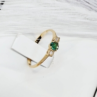 Златен пръстен с Изумруд и диаманти I Gioielli del Sole