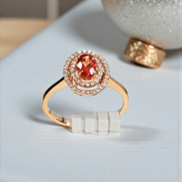 Златен пръстен с природен сапфир и диаманти I GIOIELLI DEL SOLE