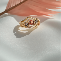 Златен пръстен със Сапфири Сезони