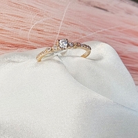 Златен пръстен от розово злато Tиха Елегантност