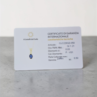 Дамско колие със Сапфир и диаманти от 18К злато I Gioielli del Sole