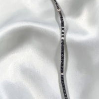 Тенис гривна с черни и бели диаманти I Gioielli del Sole