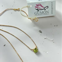 Колие от 18К злато и Перидот Gumon