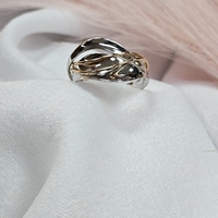 Златен пръстен от бяло и розово злато „Eterna Duo“