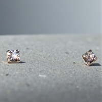 Златни обеци от 18К бяло злато I Gioielli del Sole с диаманти