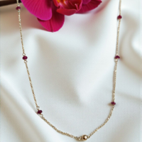 Златно Колие с Рубини