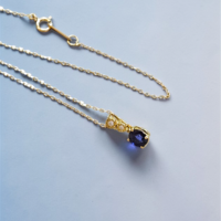 Дамско колие със Сапфир и диаманти от 18К злато I Gioielli del Sole