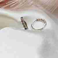 Златни халки Цветна Елегантност