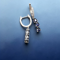 Златни обециСапфирена Елегантност I GIOIELLI DEL SOLE