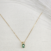 Златно колие с Диамант и Изумруд I Gioielli del Sole