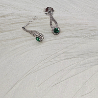 Златни обеци с Диаманти и Изумруди  I Gioielli del Sole