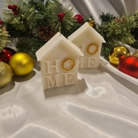 Коледна свещ „HOME“ – уют в най-чистата му форма