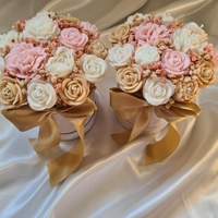 Авторски букет „Vanilla Gold Harmony“