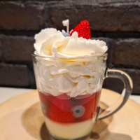 Ароматна свещ „Кадифен крем с горски плодове“