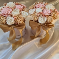 Авторски букет „Vanilla Gold Harmony“