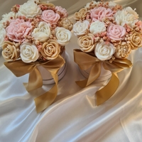 Авторски букет „Vanilla Gold Harmony“