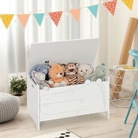 Дървена кутия за играчки и пейка 2в1, Costway