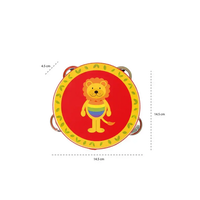 Музикална играчка, дайре, Лъв (FSC®)