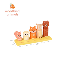 Низанка за броене с животни - Woodland Animals