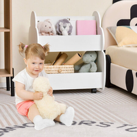 Двустранна етажерка за книжки и играчки, Costway