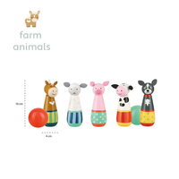 Дървен Боулинг - Farm Animals