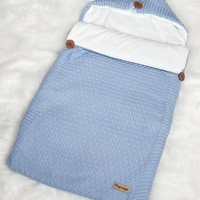 Бебешко порт бебе-одеяло плетено с подплата