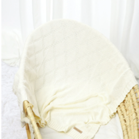 Мекичко памучно одеяло white