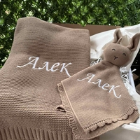 Мекичко памучно одеяло в кафяво